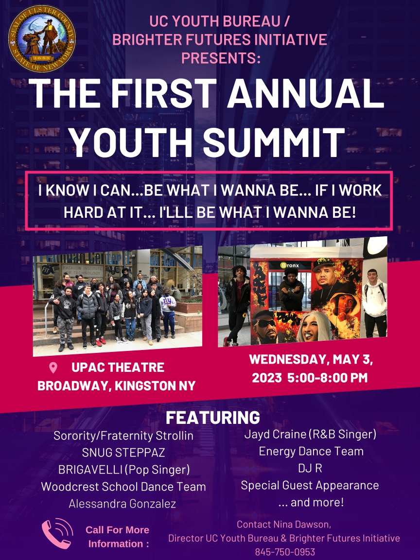 Ulster County First Annual Youth Summit Town of Rosendale, NY